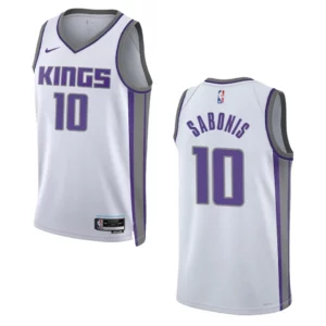 Domantas Sabonis Association Edition Sacramento Kings 2022-23 White Swingman Jersey - 49Native