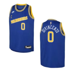 2022-23 Golden State Warriors Youth Classic Edition Donte DiVincenzo Blue Jersey - 49Native