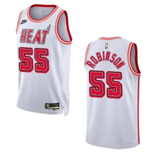 Miami Heat 2022-23 Classic Edition Duncan Robinson White Jersey 35th Anniversary - 49Native