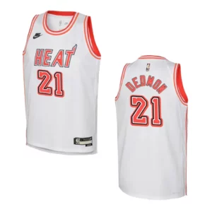 2022-23 Miami Heat Youth Classic Edition Dwayne Dedmon White Jersey - 49Native