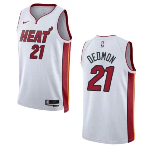 Miami Heat Dwayne Dedmon 2022-23 Association Edition White Swingman Jersey - 49Native
