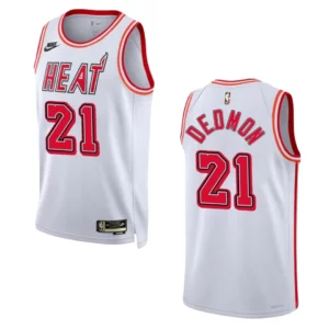 Miami Heat 2022-23 Classic Edition Dwayne Dedmon White Jersey 35th Anniversary - 49Native
