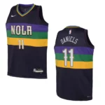 New Orleans Pelicans 2022-23 City Edition Youth Dyson Daniels Purple Jersey - 49Native