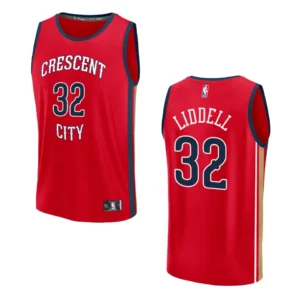 E.J. Liddell Statement Edition New Orleans Pelicans 2023-24 Red Fastbreak Replica Jersey - 49Native