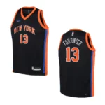 Youth New York Knicks 2022-23 City Edition Evan Fournier Black Jersey - 49Native