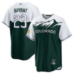 Kris Bryant Colorado Rockies Nike City Connect Replica Player Jersey - White/Forest Green - 49Native