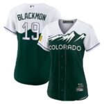 Charlie Blackmon Colorado Rockies Nike Women's City Connect Replica Player Jersey - White/Forest Green - 49Native