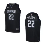 Youth Orlando Magic 2022-23 City Edition Franz Wagner Black Jersey - 49Native