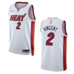 Miami Heat Gabe Vincent 2022-23 Association Edition White Swingman Jersey - 49Native
