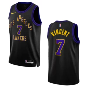 Gabe Vincent City Edition Los Angeles Lakers 2023-24 Black Swingman Jersey - 49Native