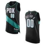 Portland Trail Blazers Gary Payton II 2022-23 City Edition Black Jersey - 49Native