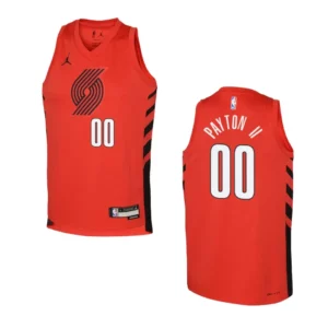 Portland Trail Blazers 2022-23 Statement Edition Youth Gary Payton II Red Jersey - 49Native