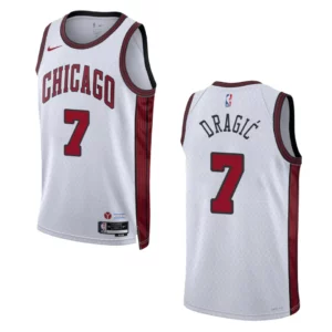 Goran Dragic City Edition Chicago Bulls 2022-23 White Swingman Jersey - 49Native