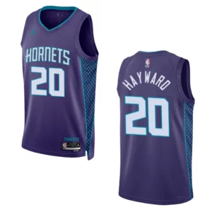 Gordon Hayward Statement Edition Charlotte Hornets 2022-23 Purple Swingman Jersey - 49Native