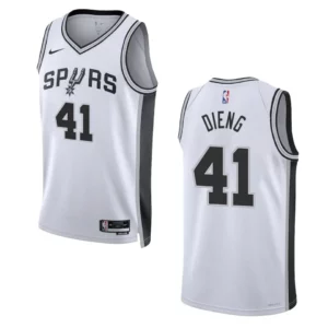 Gorgui Dieng Association Edition San Antonio Spurs 2022-23 White Swingman Jersey - 49Native