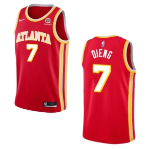 Atlanta Hawks Gorgui Dieng Icon Edition Jersey Red - 49Native
