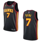 Atlanta Hawks Gorgui Dieng Statement Edition Jersey Black - 49Native