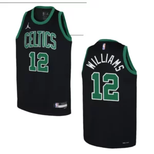 2022-23 Boston Celtics Youth Statement Edition Grant Williams Black Jersey - 49Native