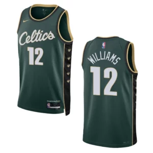 Boston Celtics Grant Williams 2022-23 City Edition Dark Green Swingman Jersey - 49Native