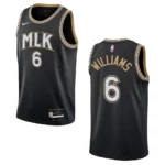 Atlanta Hawks Lou Williams 2021 City Edition Swingman Jersey Black - 49Native