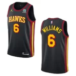 Atlanta Hawks Lou Williams 2021 Statement Edition Swingman Jersey Black - 49Native