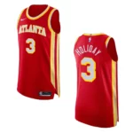 2022-23 Icon Edition Atlanta Hawks Aaron Holiday Red Authentic Jersey - 49Native