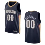 2022-23 Icon Edition New Orleans Pelicans Custom Navy Swingman Jersey - 49Native