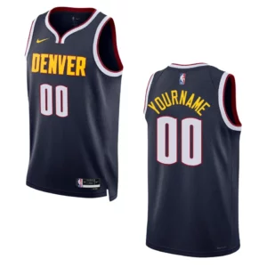 2022-23 Icon Edition Denver Nuggets Custom Navy Swingman Jersey - 49Native