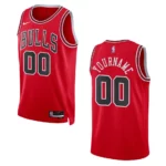 2022-23 Icon Edition Chicago Bulls Custom Red Swingman Jersey - 49Native