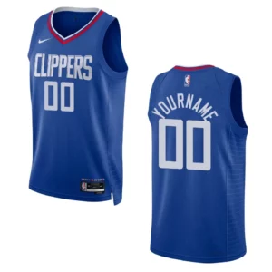 2022-23 Icon Edition Los Angeles Clippers Custom Royal Swingman Jersey - 49Native