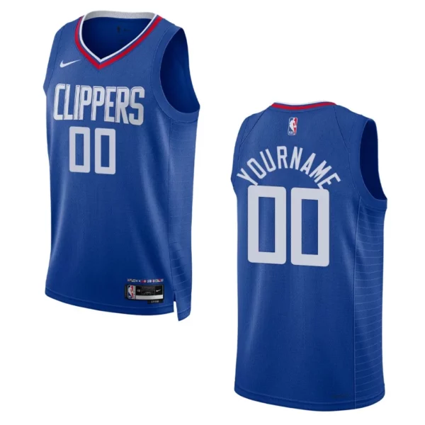 2022-23 Icon Edition Los Angeles Clippers Custom Royal Swingman Jersey ...