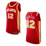 2022-23 Icon Edition Atlanta Hawks De'Andre Hunter Red Authentic Jersey - 49Native