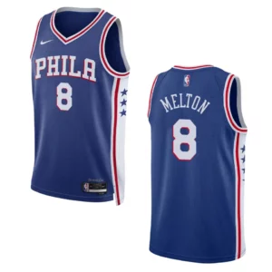 2022-23 Icon Edition Philadelphia 76ers De'Anthony Melton Royal Swingman Jersey - 49Native