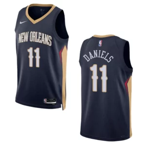 2022-23 Icon Edition New Orleans Pelicans Dyson Daniels Navy Swingman Jersey - 49Native