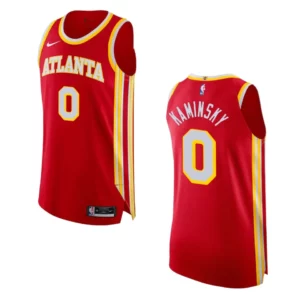 2022-23 Icon Edition Atlanta Hawks Frank Kaminsky Red Authentic Jersey - 49Native
