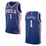2022-23 Icon Edition Philadelphia 76ers James Harden Royal Swingman Jersey - 49Native