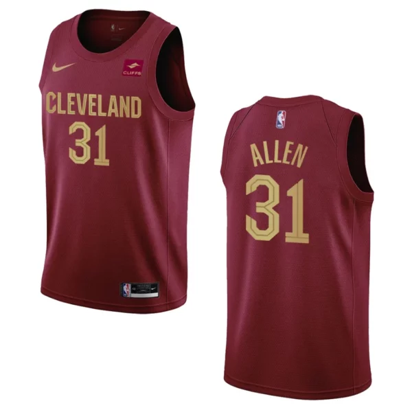 2022-23 Icon Edition Cleveland Cavaliers Jarrett Allen Wine Swingman Jersey - 49Native