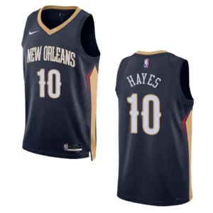 2022-23 Icon Edition New Orleans Pelicans Jaxson Hayes Navy Swingman Jersey - 49Native