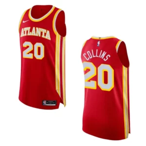 2022-23 Icon Edition Atlanta Hawks John Collins Red Authentic Jersey - 49Native
