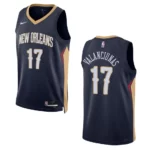 2022-23 Icon Edition New Orleans Pelicans Jonas Valanciunas Navy Swingman Jersey - 49Native
