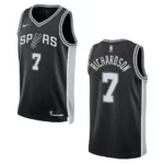 2022-23 Icon Edition San Antonio Spurs Josh Richardson Black Swingman Jersey - 49Native