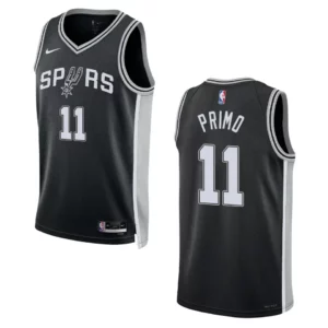 2022-23 Icon Edition San Antonio Spurs Joshua Primo Black Swingman Jersey - 49Native