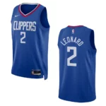 2022-23 Icon Edition Los Angeles Clippers Kawhi Leonard Royal Swingman Jersey - 49Native