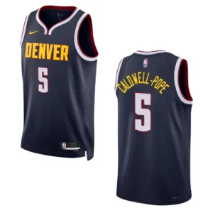2022-23 Icon Edition Denver Nuggets Kentavious Caldwell-Pope Navy Swingman Jersey - 49Native