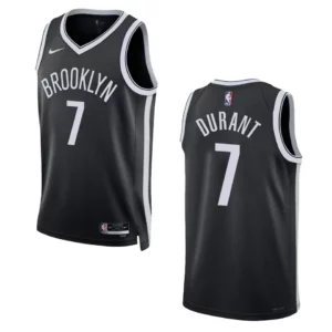2022-23 Icon Edition Brooklyn Nets Kevin Durant Black Swingman Jersey - 49Native