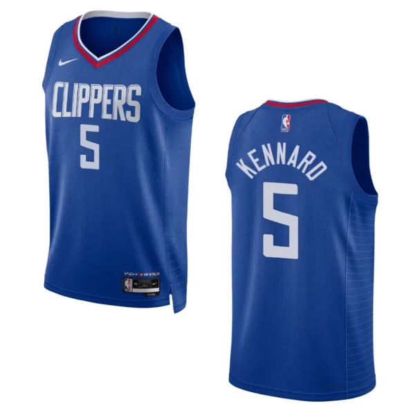 2022-23 Icon Edition Los Angeles Clippers Luke Kennard Royal Swingman Jersey - 49Native