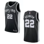 2022-23 Icon Edition San Antonio Spurs Malaki Branham Black Swingman Jersey - 49Native