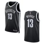 2022-23 Icon Edition Brooklyn Nets Markieff Morris Black Swingman Jersey - 49Native