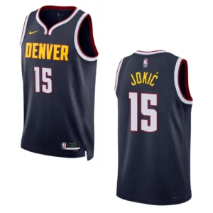 2022-23 Icon Edition Denver Nuggets Nikola Jokic Navy Swingman Jersey - 49Native