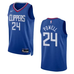 2022-23 Icon Edition Los Angeles Clippers Norman Powell Royal Swingman Jersey - 49Native